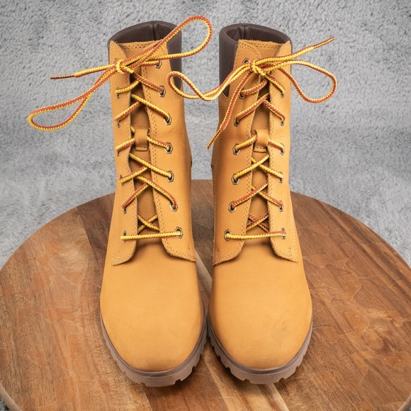 Women's Timberland Allington Mid Lace-Up Boot. Size 9 A1HLS A6334 Brown Leather - Picture 2 of 7